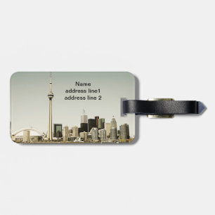 Etiqueta De Bagagem Tag da bagagem do viagem da skyline de toronto
