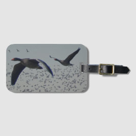 Etiqueta De Bagagem Tag da bagagem dos gansos do vôo