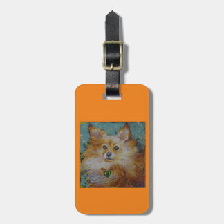 Etiqueta De Bagagem Tag da bagagem ou da bolsa de Pomeranian