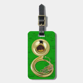 Etiqueta De Bagagem Tag da bagagem - Sousaphone - escolha a cor