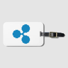 Tag de 8 bits da bagagem do logotipo | da ondinha