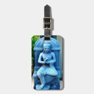 Etiqueta De Bagagem Tag de buddha da pedra azul