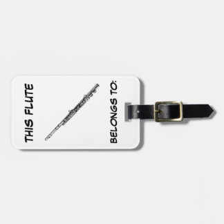 Etiqueta De Bagagem Tag de identificação da flauta
