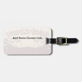 Etiqueta De Bagagem Tag do viagem da excursão do mundo