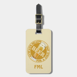 Etiqueta De Bagagem Tag feito sob encomenda da bagagem da CERVEJA