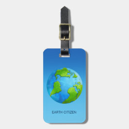 Etiqueta De Bagagem Tag feito sob encomenda da bagagem da terra do