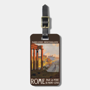 Etiqueta De Bagagem Tag feito sob encomenda da bagagem de Roma Italia