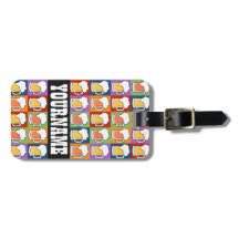 Tag feito sob encomenda da bagagem do pop art da