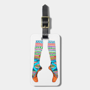 Etiqueta De Bagagem Tag feliz do balé