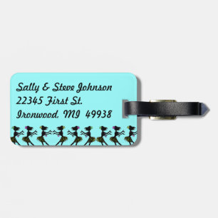 Etiqueta De Bagagem Tag havaiano retro do saco da bagagem da dança de