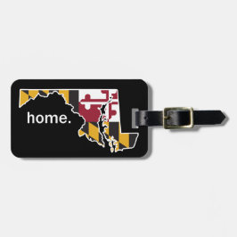Etiqueta De Bagagem Tag home da bagagem da bandeira/estado de Maryland