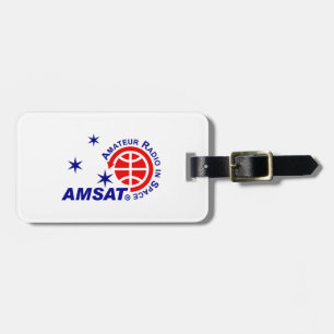 Etiqueta De Bagagem Tag horizontal da bagagem do logotipo de AMSAT