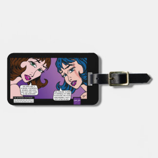 Etiqueta De Bagagem Tag impressionante da bagagem do pop art do Moi