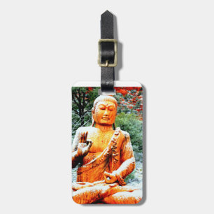 Etiqueta De Bagagem Tag meditating de buddha
