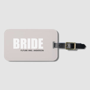 Etiqueta De Bagagem Tag minimalista cor-de-rosa empoeirado do saco da