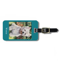 Tag ocidental da bagagem ou da bolsa de Terrier