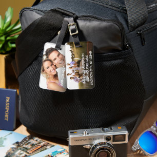Etiqueta De Bagagem Tag personalizado da bagagem da foto