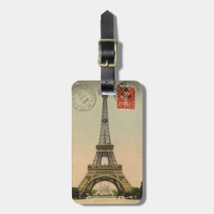 Etiqueta De Bagagem Tag personalizado da bagagem do cartão de Paris d