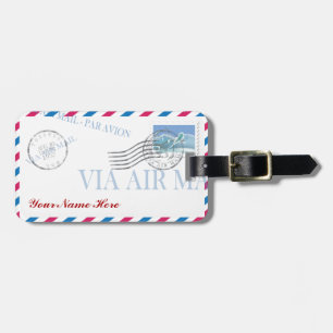 Etiqueta De Bagagem Tag personalizado da bagagem do envelope do