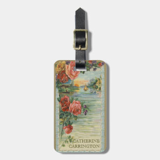 Etiqueta De Bagagem Tag pessoal da bagagem do Victorian do vintage