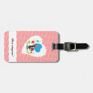 Etiqueta De Bagagem Tag português da bagagem do galo