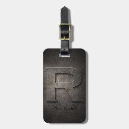 Etiqueta De Bagagem Tag preto de bronze da bagagem do viagem do