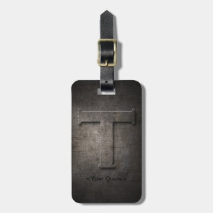 Etiqueta De Bagagem Tag preto de bronze da bagagem do viagem do