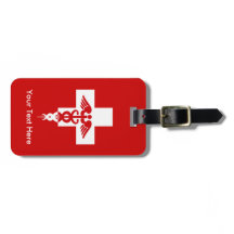 Tag profissional médico feito sob encomenda da