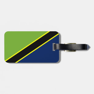 Etiqueta De Bagagem Tag tanzaniano da bagagem da bandeira