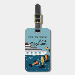 ETIQUETA DE BAGAGEM TAG_TIME DE LUGAGEM CHIC PARA VOYAGE CRUISE_BON!