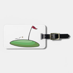 Etiqueta De Bagagem Tag verdes da bagagem do golfe
