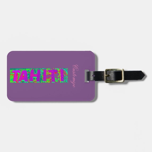 Etiqueta De Bagagem Tahiti - Sinal Thunder_Cove (Frente Horizontal)