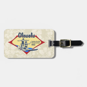 Etiqueta De Bagagem Tandem que surfa Tag havaianos da bagagem da