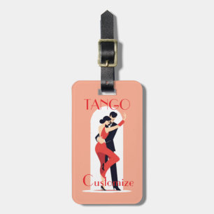 Etiqueta De Bagagem Tango Dancers Thunder_Cove