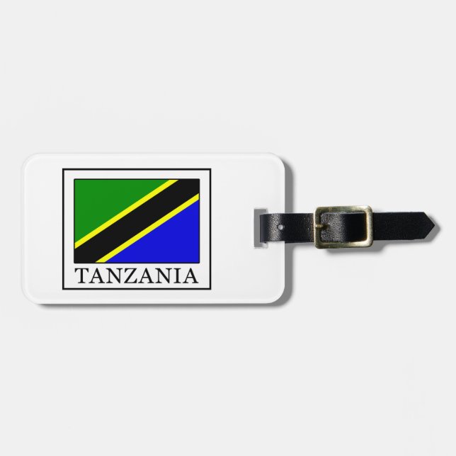 Etiqueta De Bagagem Tanzânia (Frente Horizontal)