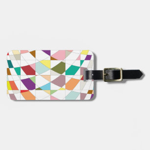 Etiqueta De Bagagem Tapeçaria com abstrato de cores