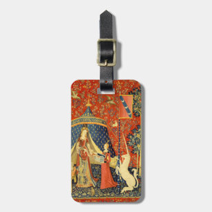Etiqueta De Bagagem Tapeçarias Unicórnio Senhora Lenda Medieval