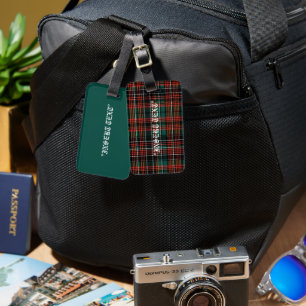 Etiqueta De Bagagem Tartan