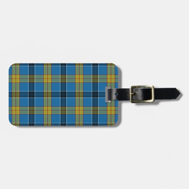 Etiqueta De Bagagem Tartan de Laing (Frente Horizontal)