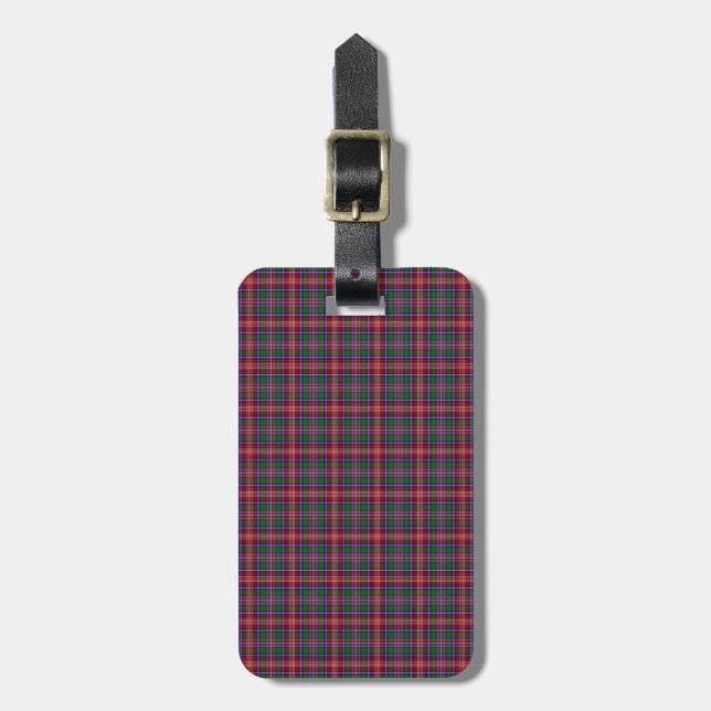 Etiqueta De Bagagem Tartan de Ritchie do clã (Frente Vertical)