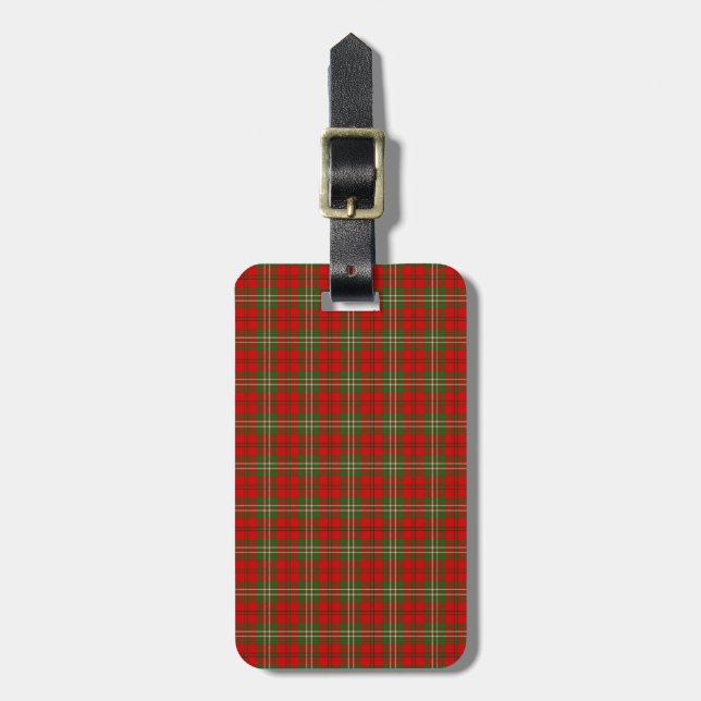 Etiqueta De Bagagem Tartan de Scott do clã (Frente Vertical)