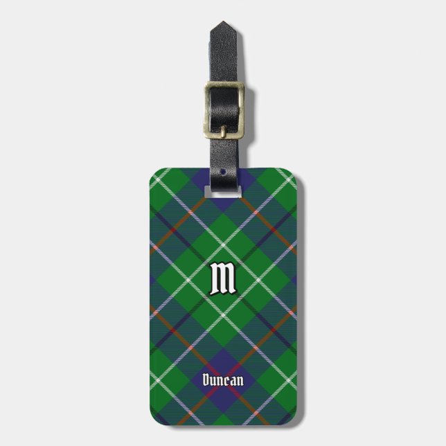 Etiqueta De Bagagem Tartan do Clã Duncan (Frente Vertical)