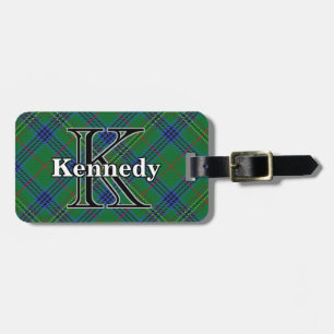 Etiqueta De Bagagem Tartan épico de Kennedy do clã de Scotland