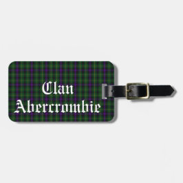 Etiqueta De Bagagem Tartan Personalizável do Clã Abercrombie