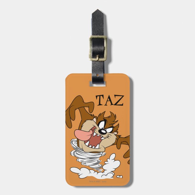Etiqueta De Bagagem TAZ™ Redemoinho (Frente Vertical)