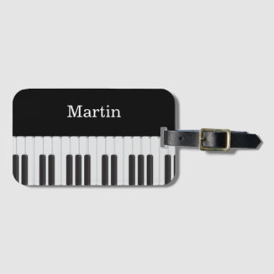 Etiqueta De Bagagem Teclado de piano