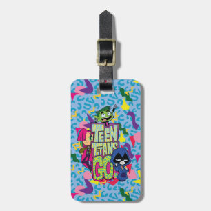 Etiqueta De Bagagem Teen Titans Go! "Girls Girls" Animal Print Logo