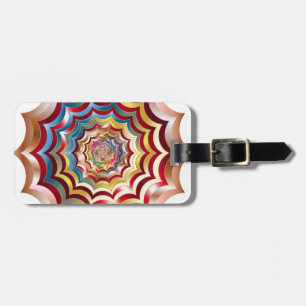 Etiqueta De Bagagem teia aranha hipnótica revitalizada