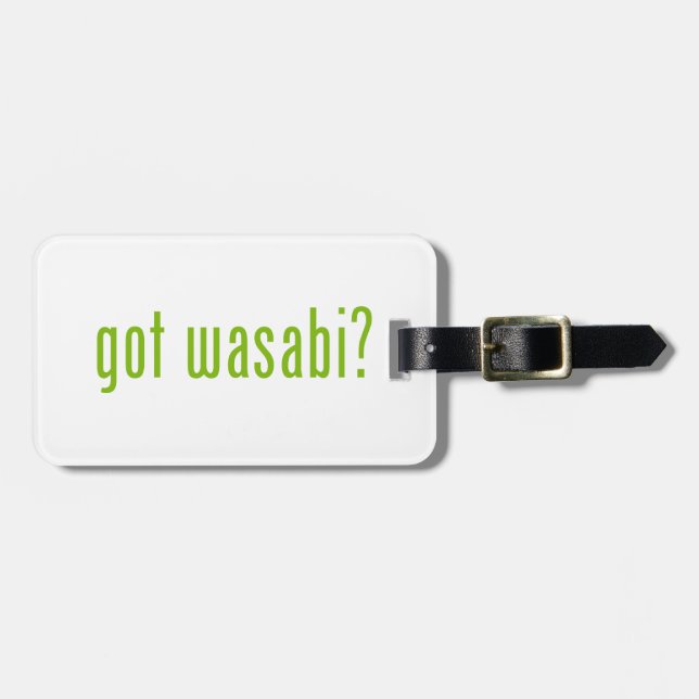 Etiqueta De Bagagem tem o wasabi? (Frente Horizontal)