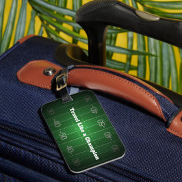 Etiqueta De Bagagem Tema de Futebol Personalizado